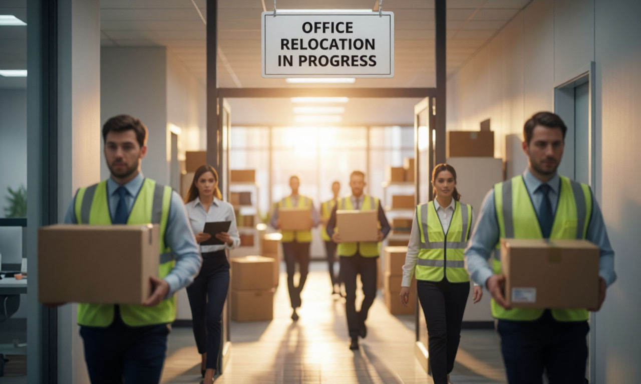 Office relocation in progress